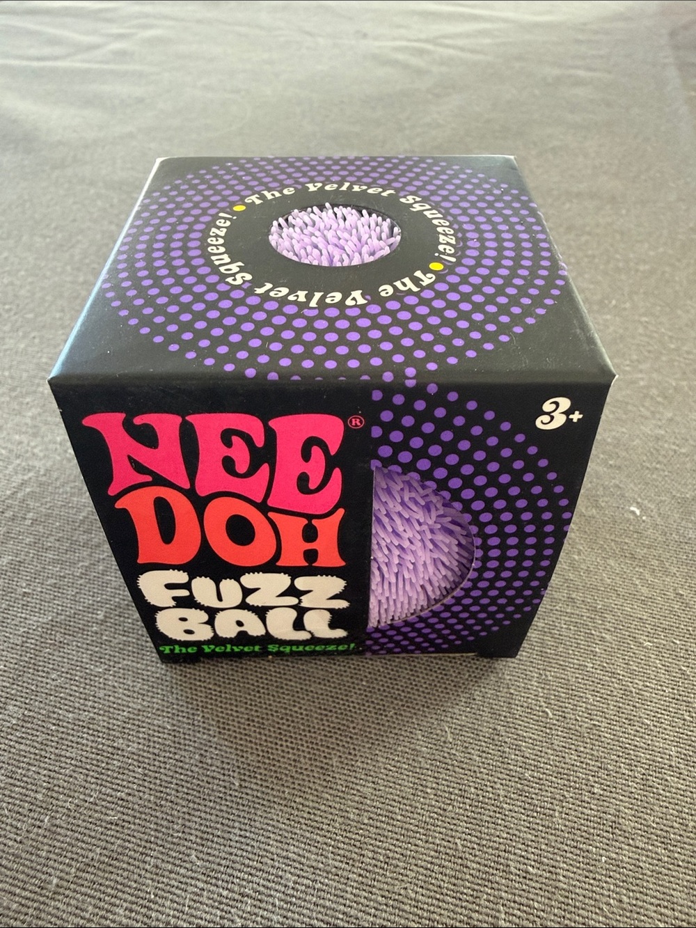 Fuzz Ball Velvet Squeezer - Purple